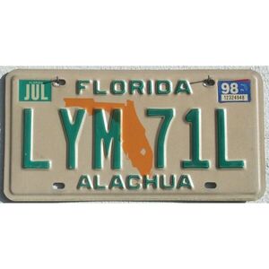 Florida 1998 Landkarte Orange - Alachua County