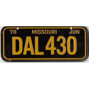 Missouri Mini Nummernschild