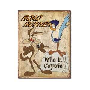 Road Runner &amp; Coyote Retro Plakat