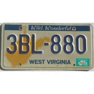 West Virginia 1983 Landkarte