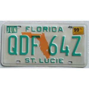 Florida 1999 Landkarte Orange - St. Lucie County