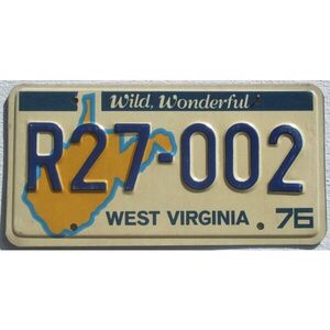 West Virginia 1976 Landkarte