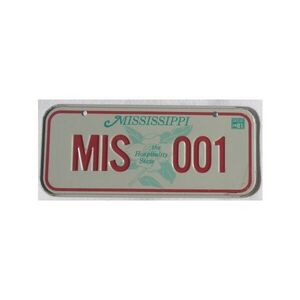 Mississippi 1981 Mini Nummernschild