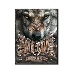 Männer Höhle - Wolf Warnung