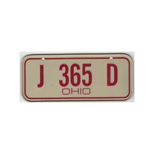 Ohio Mini Nummernschild