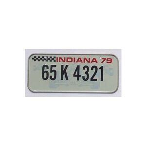 Indiana 1979 Mini Nummernschild