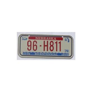 Nebraska Mini Nummernschild