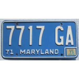 Maryland 1971 - 1973