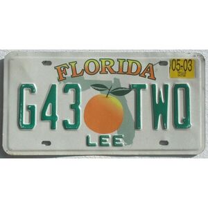 Florida 2003 Orangen Grafik - Lee County