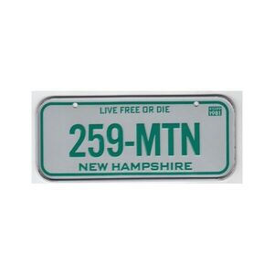 New Hampshire 1981 Mini Nummernschild