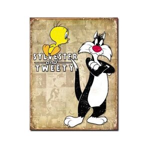 Tweety &amp; Sylvester Retro Film Plakat