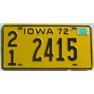 Iowa 1972 - 1973