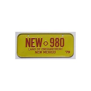 New Mexico 1979 Mini Nummernschild