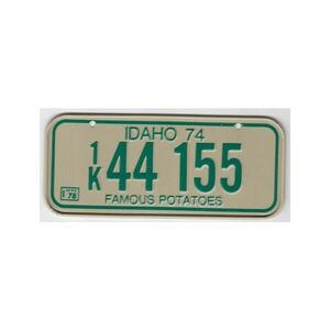 Idaho Mini Nummernschild