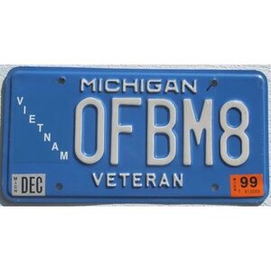 Michigan 1999 Vietnam Veteran