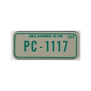 Oklahoma Mini Nummernschild