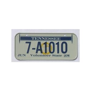 Tennessee 1979 Mini Nummernschild
