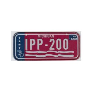 Michigan 1978 Mini Nummernschild