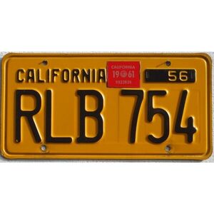 California 1956 - 1961