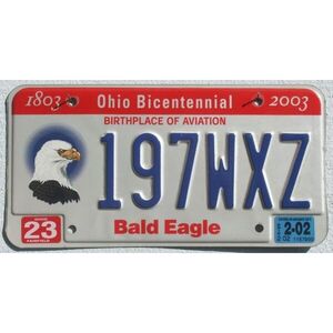 Ohio 2002 Bicentennial Weißkopf Adler
