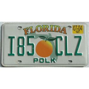 Florida 2004 Orangen Grafik - Polk County