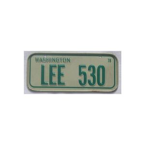 Washington 1978 Mini Nummernschild