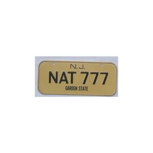 New Jersey Mini Nummernschild