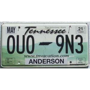 Tennessee 2021 Anderson County
