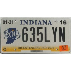 Indiana 2016 - 2017 Bicentennial
