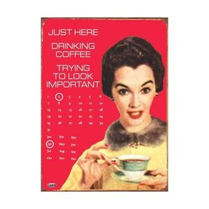 Retro Kaffee Kalender - Important