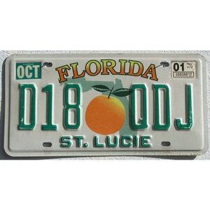 Florida 2001 Orangen Grafik - St. Lucie County