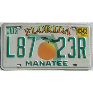Florida 2003 Orangen Grafik - Manatee County