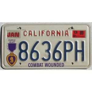 California 1989 Purple Heart