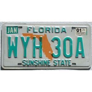 Florida 2001 Landkarte Orange - Sunshine State