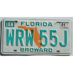 Florida 2001 Landkarte Orange - Broward County