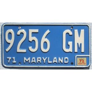Maryland 1971 - 1972