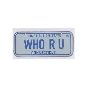 Connecticut 1982 Mini Nummernschild