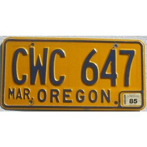 Oregon 1985